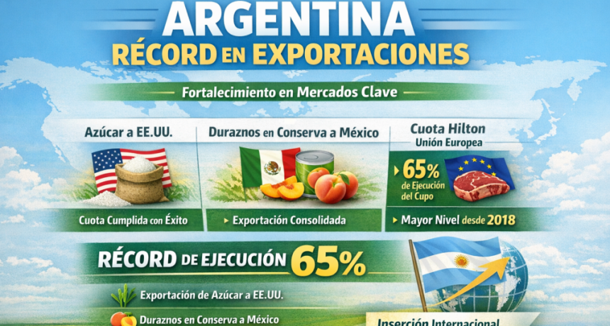 Argentina consolida su liderazgo exportador