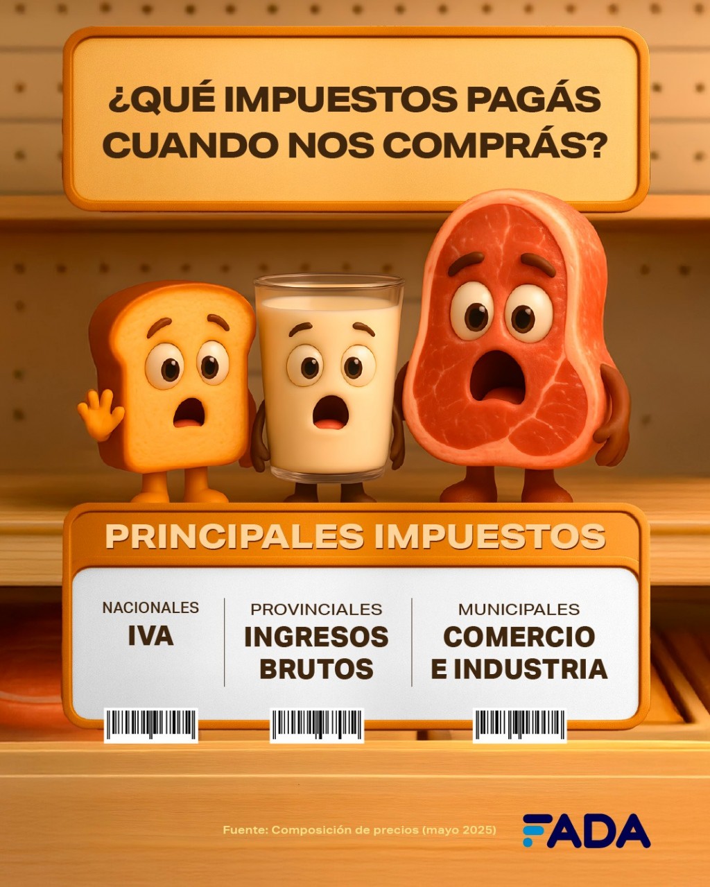 El peso fiscal de cada bocado